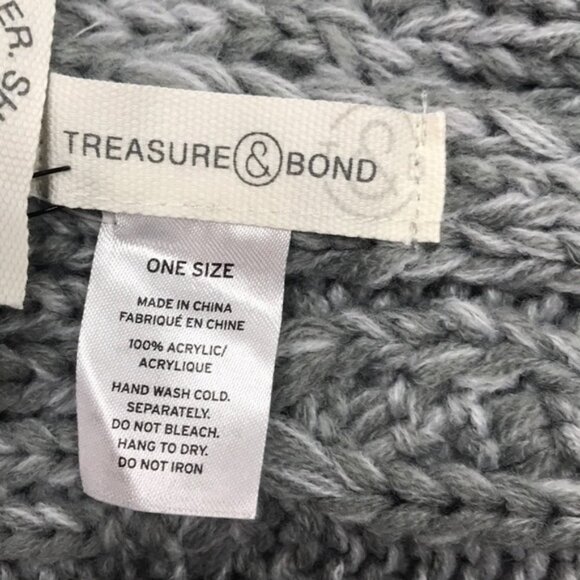 Treasure & Bond Fringe Cable Knit Scarf - Picture 3 of 3